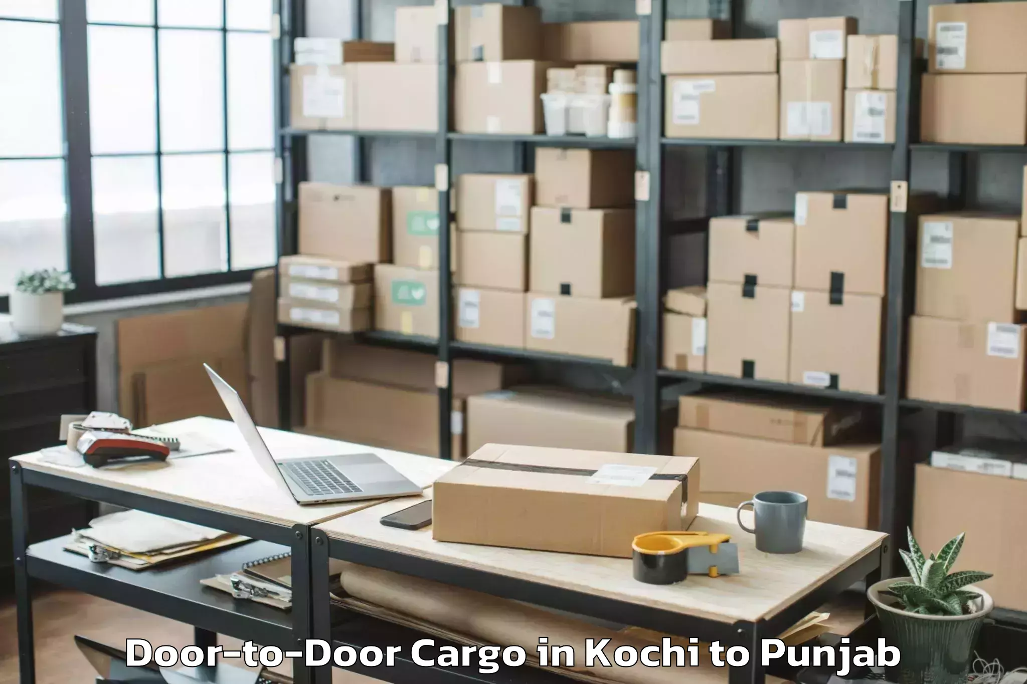 Efficient Kochi to Malerkotla Door To Door Cargo